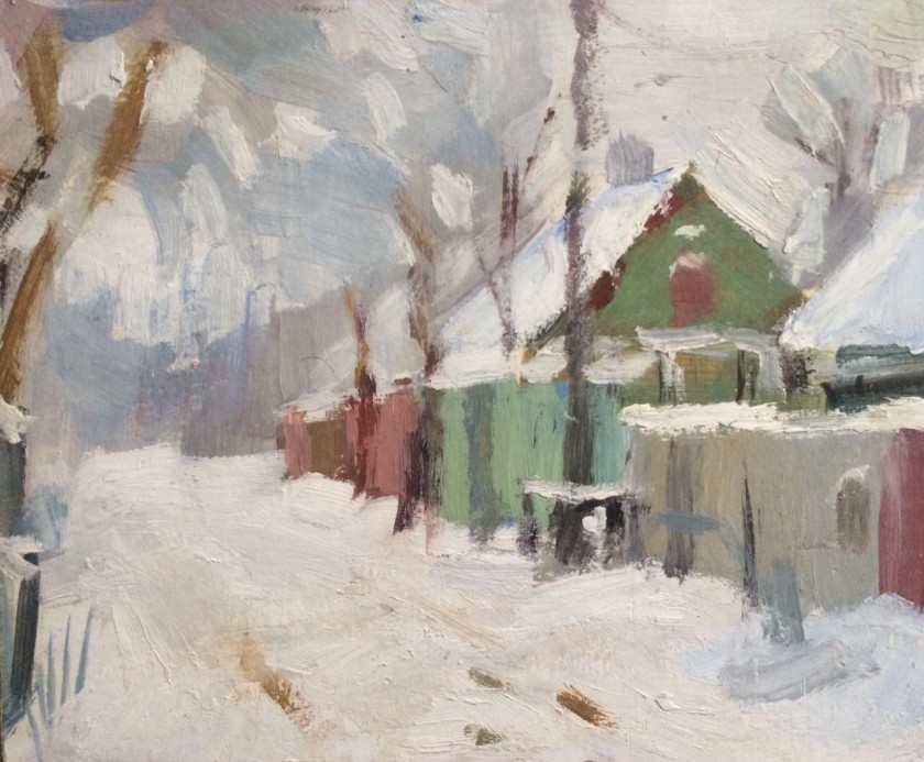 Зимний пейзаж - Аукцион на BeMyPaint