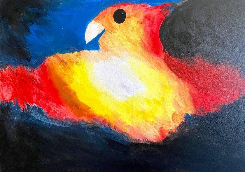 Тропический попугай - Аукцион на BeMyPaint