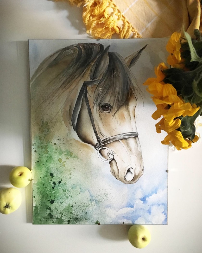 Портрет лошади - Аукцион на BeMyPaint