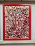 черное,красное и белое на золотом (after Pollock) - Аукцион на BeMyPaint