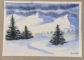 Зима в горах - Аукцион на BeMyPaint