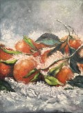 Апельсины под снегом - Аукцион на BeMyPaint