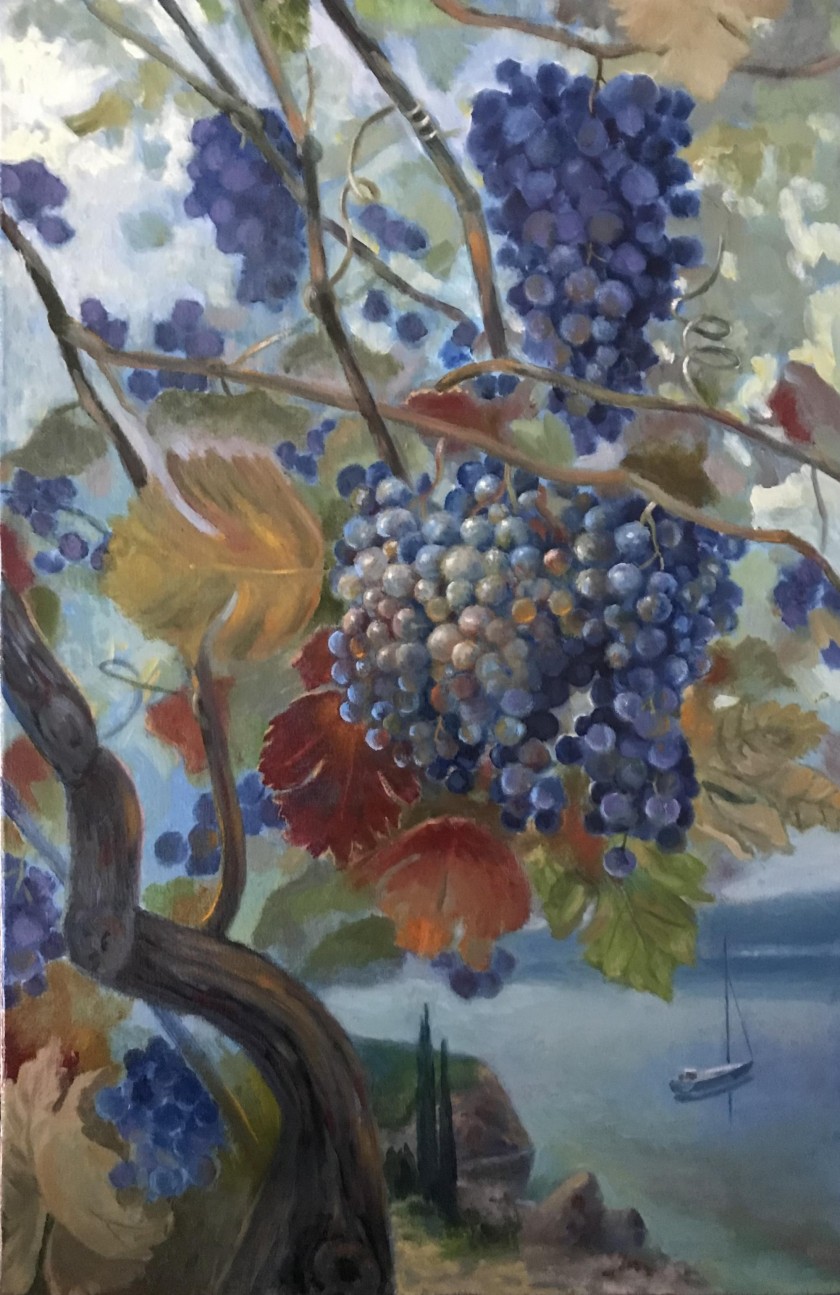 Синий виноград - Аукцион на BeMyPaint