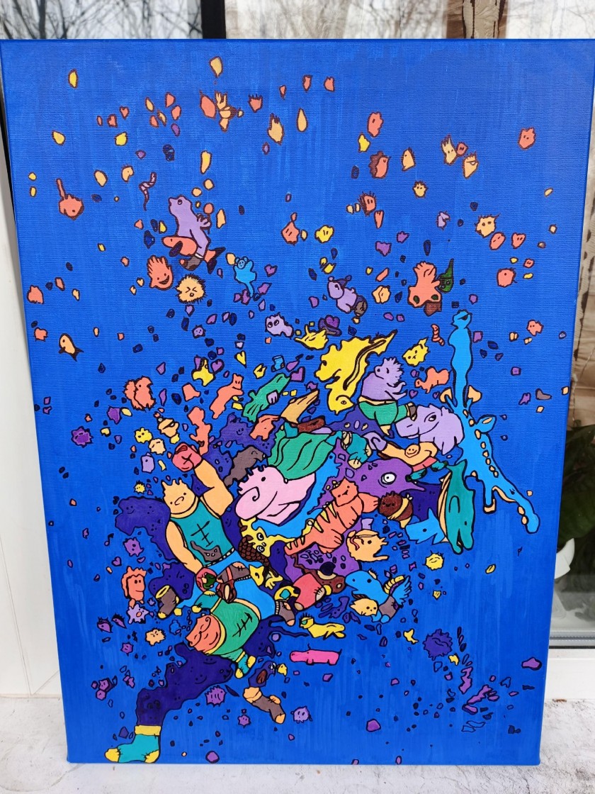 Синие Мечты Зелёного Носка - Аукцион на BeMyPaint