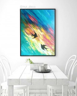 Ласточки на закате Nuriya - Художники