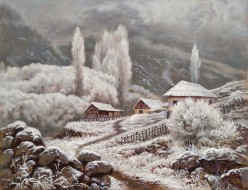 Зима в горах Олег Хорошилов - Художники