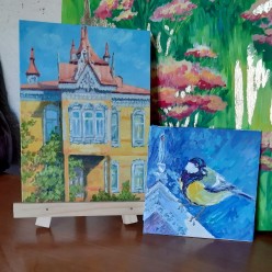 Томские этюды -2. Холст масло 18х24см и 15х15см. alina.kartina - Художники