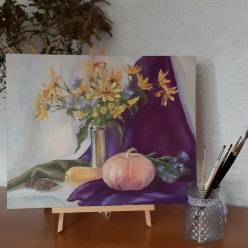 Осенний натюрморт, холст масло 30х40см alina.kartina - Художники