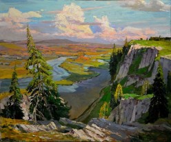 1 Уральские просторы, 2015 год, 120х100 Наталия Рудый - Художники