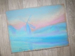 Мельница в тумане ОксанаВерховская - Художники