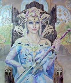 Портрет девушки в образе эльфийской владычицы (цикл Lineage 2) 1 Сальфаир ( Salfair ) - Художники