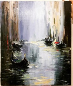 Каналы Венеции. Масло. Холст на подрамнике. 50х60. Апрель 2019. Елена Попова - Художники