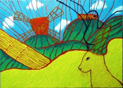 "обитатели холмов" холст, масло 60х80 Болквадзе Александр - Художники