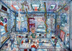 "Сны Вождя Швабры" холст, масло 105х75 Болквадзе Александр - Художники