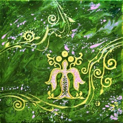 Бæлдæрæн боны. 30х30 см. холст-акрил. 2018 г SWATI FARNÆ - Художники