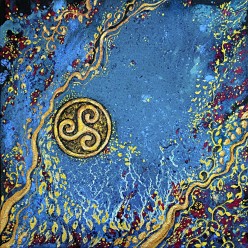 Бег Времени. 40х40 см. холст-акрил. 2018 г SWATI FARNÆ - Художники