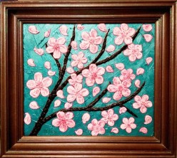 Скульптурное панно сакура Kseniia Kot - Художники