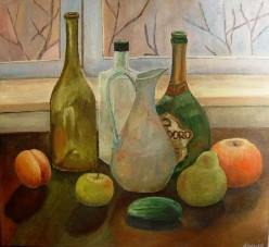 Натюрморт с бутылками Kseniia Kot - Художники