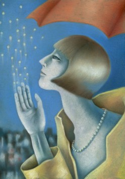 2015 Желтый плащ. пастель Маша Логофет - Художники