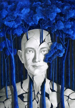 2020 Я не боюсь. карандаш, тушь. Маша Логофет - Художники