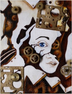 2014 Душа часов. масло, детали от будильника. Маша Логофет - Художники