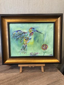 «Колибри» 40х30, холст, акрил. 2019г. Sergey Simonov - Художники