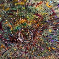 «Взгляд» , 2020г. 1000х80 холст, акрил Sergey Simonov - Художники