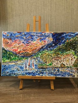 «Доброта» 50х30, холст, акрил . Черногория 2019г. Sergey Simonov - Художники
