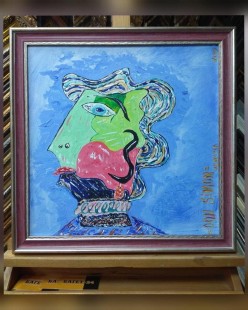 «Симона» 45х45 холст, акрил 2019г. Sergey Simonov - Художники