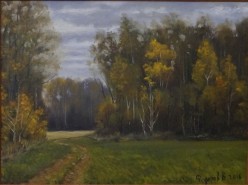 "Хмурый Октябрь." холст, масло 30*40 см 2016 г. Валерий Федоров - Художники