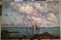 Копия работы А.П.Боголюбова "Прибрежье океана" BANSHEE - Художники