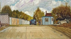 Начальник гаражного кооператива дежурит на временном въезде Андрей - Художники