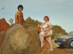 Худой Виктор Цой и толстая баба на курорте Андрей - Художники