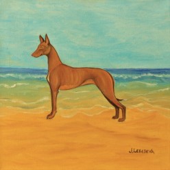 "Фaраон" холст, масло , размер 30x30 см (2017г) Jelena Lebedeva-Dvorecka - Художники