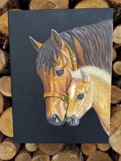 "Прекрасные лошади" Jelena Lebedeva-Dvorecka - Художники