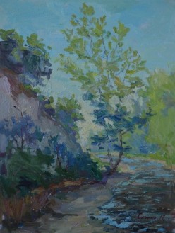 "У реки" 40х30 см картон/масло Елена Сечень - Художники