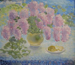 Сирень. 2002 г. 55х62, х.м. Яранов Евгений Герасимович - Художники
