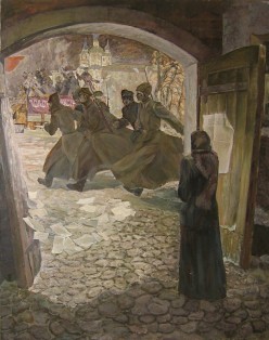 Яранов Е. Г. В дни Октября 1981 г Яранов Евгений Герасимович - Художники