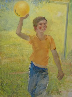 Сын. 1990 г. 100х75, х.м. Яранов Евгений Герасимович - Художники