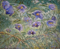 Подснежники. 2003 г. 40х50, х.м. Яранов Евгений Герасимович - Художники
