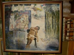 Художник и время (Автопортрет) Яранов Евгений Герасимович - Художники