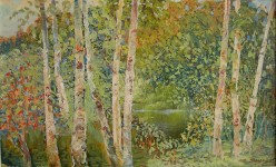 Лесные мотивы. 2003 г. 50х80, х.м. Яранов Евгений Герасимович - Художники