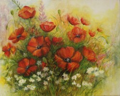 Летнее настроение, масло Margaret - Художники