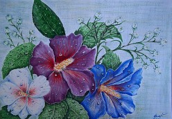 "ЦВЕТЫ" выполнено гуашью Нина Валко - Художники