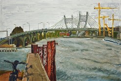 Вид на мост Бетанкура из парка Заросли 24.07.2022 Андрей - Художники