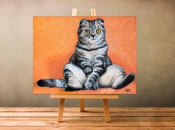 wood-framedsdf-canvas-paintings-paint-board-on-wooden-stand-love RuslanKorosArt - Художники