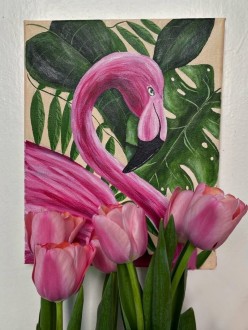 Розовый фламинго MissOriginal - Художники