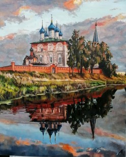 Старый храм Коробов Алексей - Художники